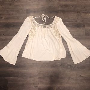 LA Hearts White flowy blouse